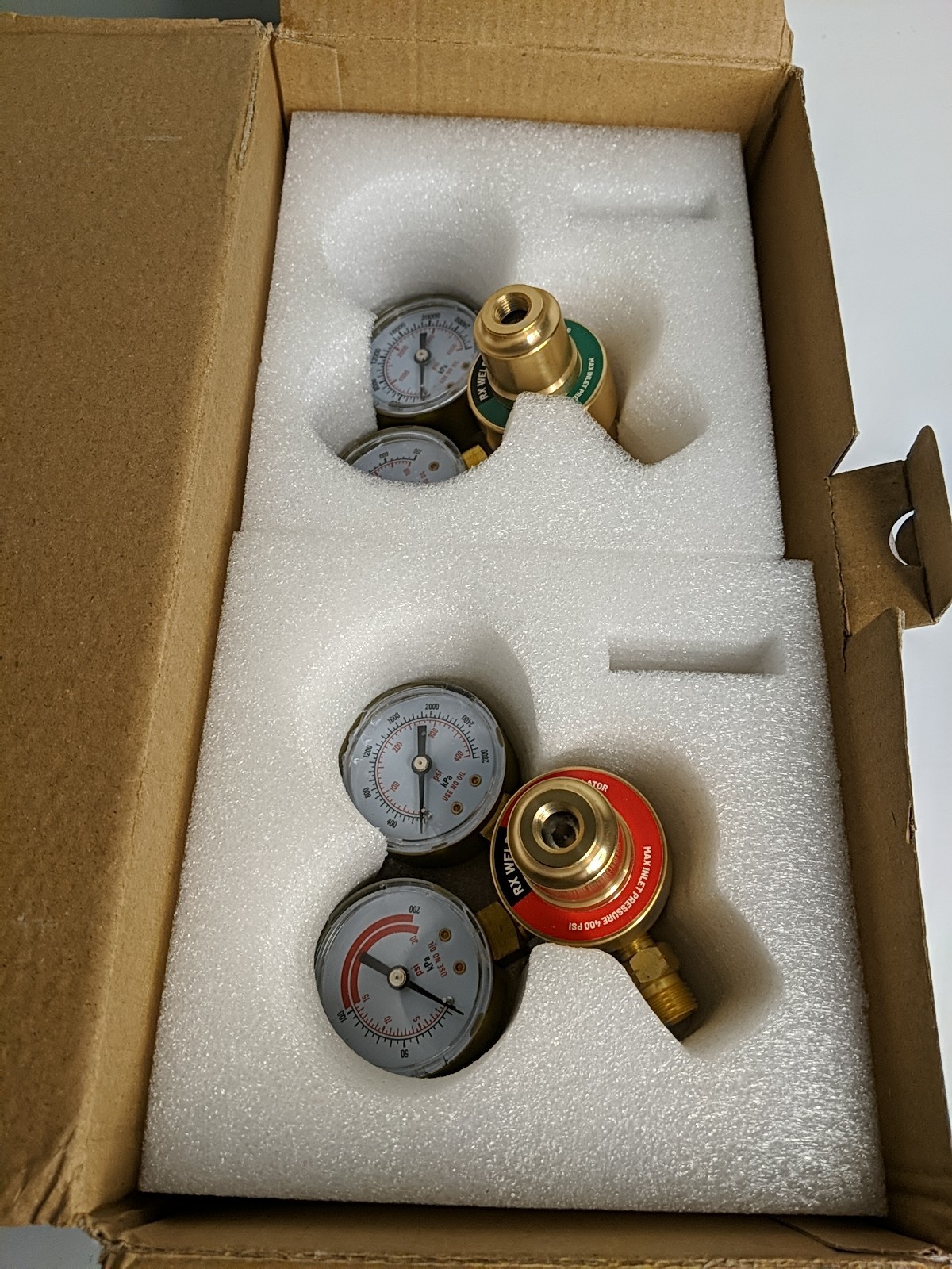 RX WELD Oxygen and Acetylene Regulators, CGA-540 and CGA-200 RX380A-T