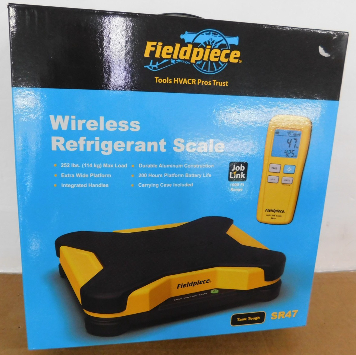 Fieldpiece Charging Scale 252 Lb Max Lcd MODEL Sr47 *NEW*