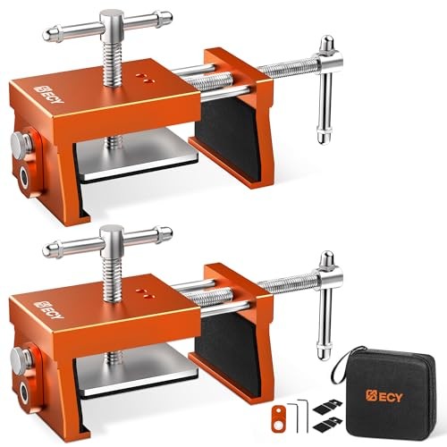 ECY Cabinet Face Frame Alignment Clamps - 2 Pack Orange Aluminum