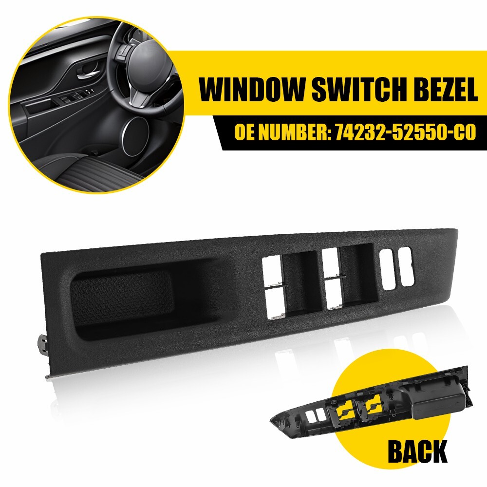 FRONT LEFT For 2012-14 TOYOTA YARIS 2D MASTER POWER WINDOW SWITCH BEZEL TRIM EPY