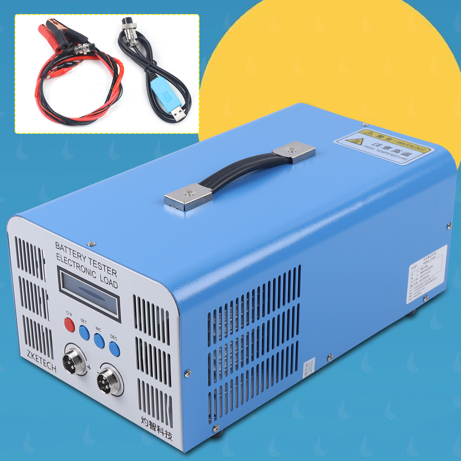 EBC-A40L 5V 200W High Current Lithium Battery Capacity Tester 40A Manual 110V
