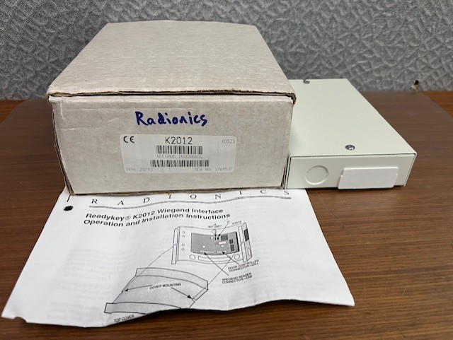 Radionics Readykey K2012 Wiegand Interface; NOS. Brand New.