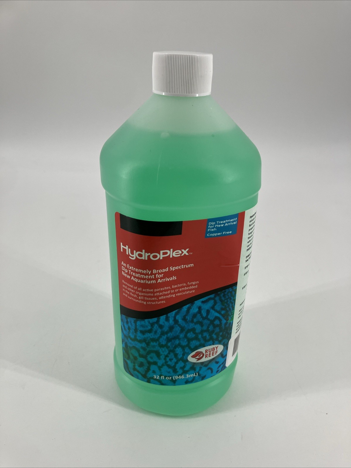 HydroPlex 32 oz SEALED New Ships Fast Ruby Reef Aquarium treatment
