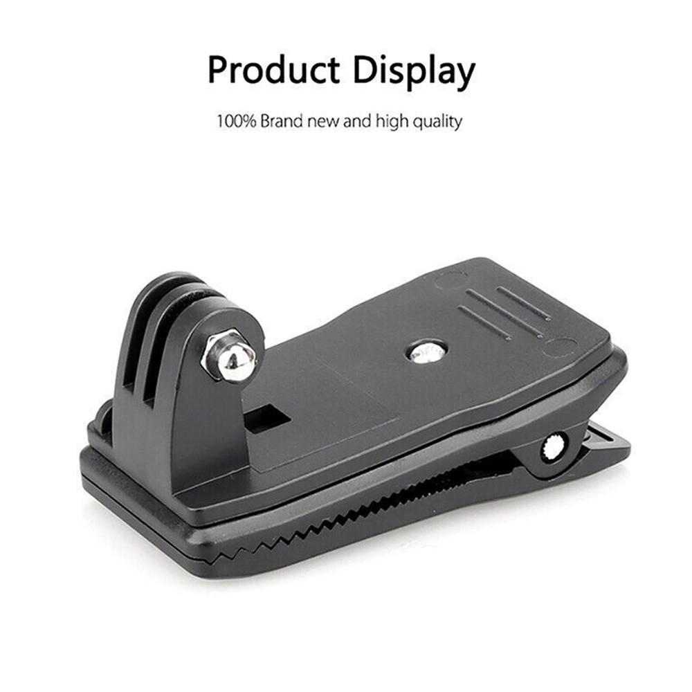 Action Camera 360° Rotation Backpack Hat Clip Clamp Mount For GoPro SJCAM EKEN d