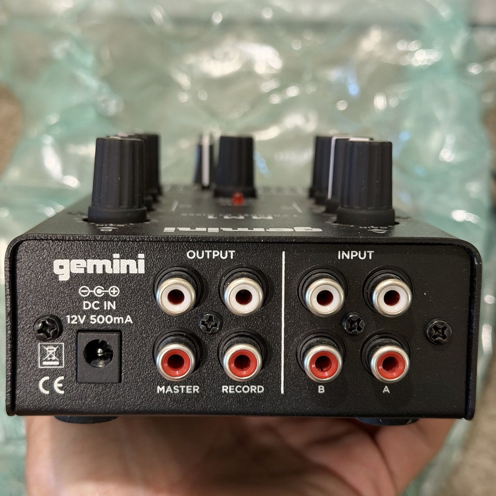 Gemini MM1 2 Channel Mini Analog DJ Mixer