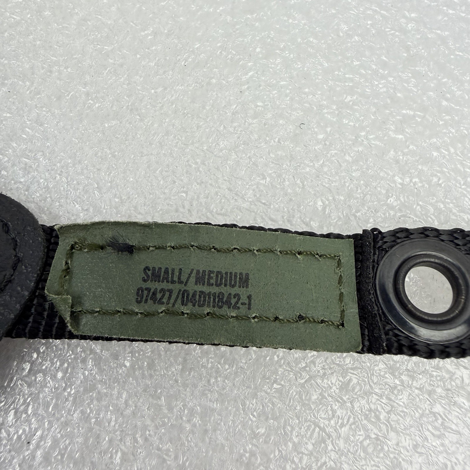 S/M Black Gentex TBH Military USGI Combat Helmet Chinstrap ACH MICH 4-point