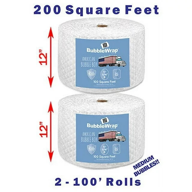 Official Sealed Air Bubble Wrap - American Bubble Boy 200' Medium 5/16"