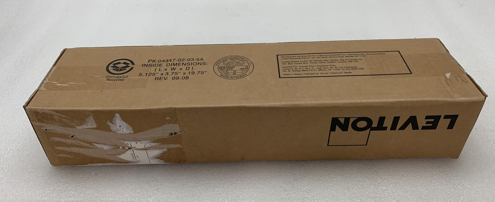 Leviton Horizontal Patch Cord Organizer, 2RU 2UB Black 1C46V0
