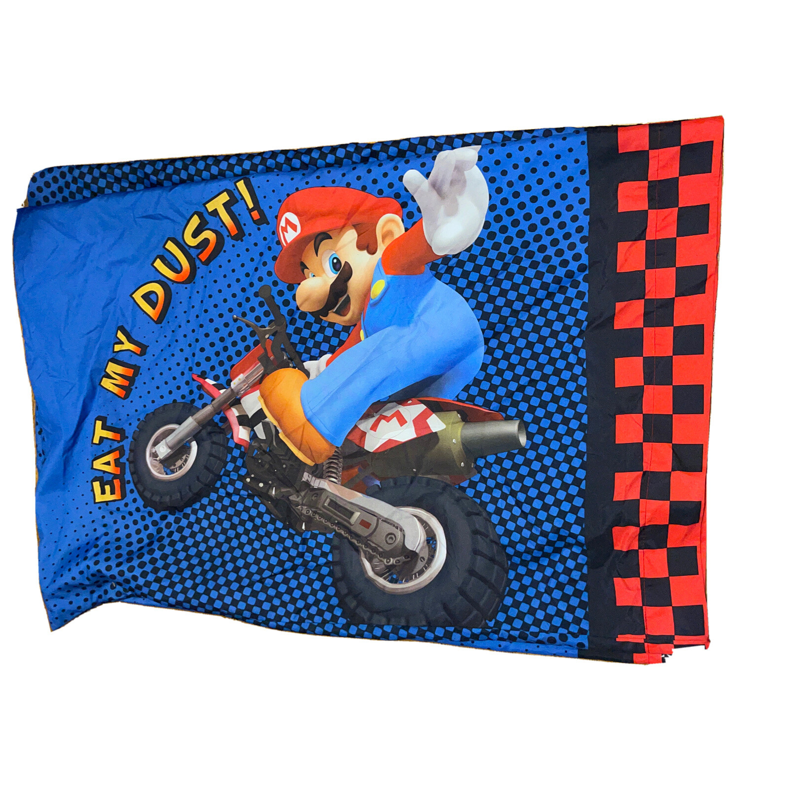 Nintendo Mario Kart DS Super Mario Luigi Standard Pillow Case Eat My Dust SET