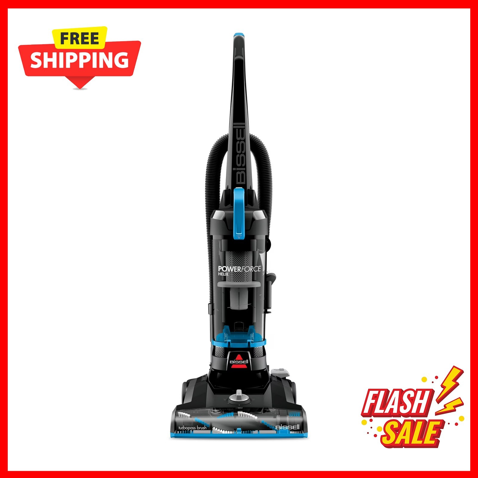 BISSELL PowerForce Helix, Bagless, Upright Vacuum, Pet Friendly, 3313
