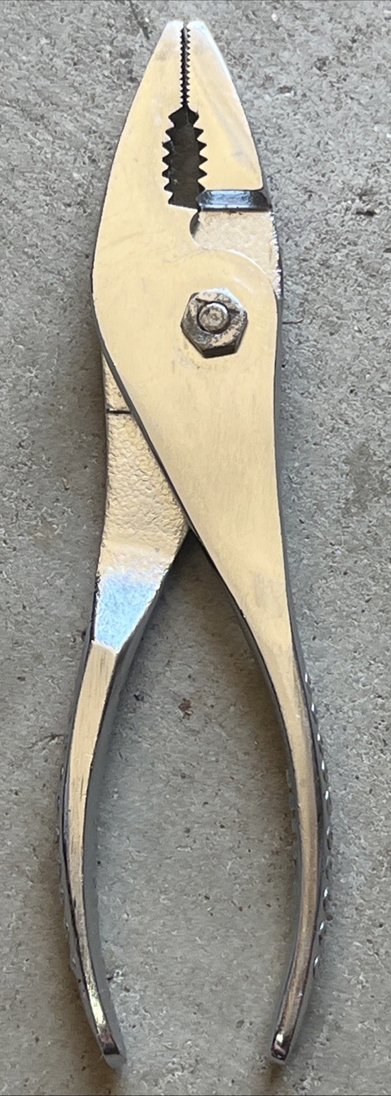 🔥 SNAP-ON  47 - 7-1/2" CHROME VACUUM GRIP SLIP JOINT PLIERS Snap On