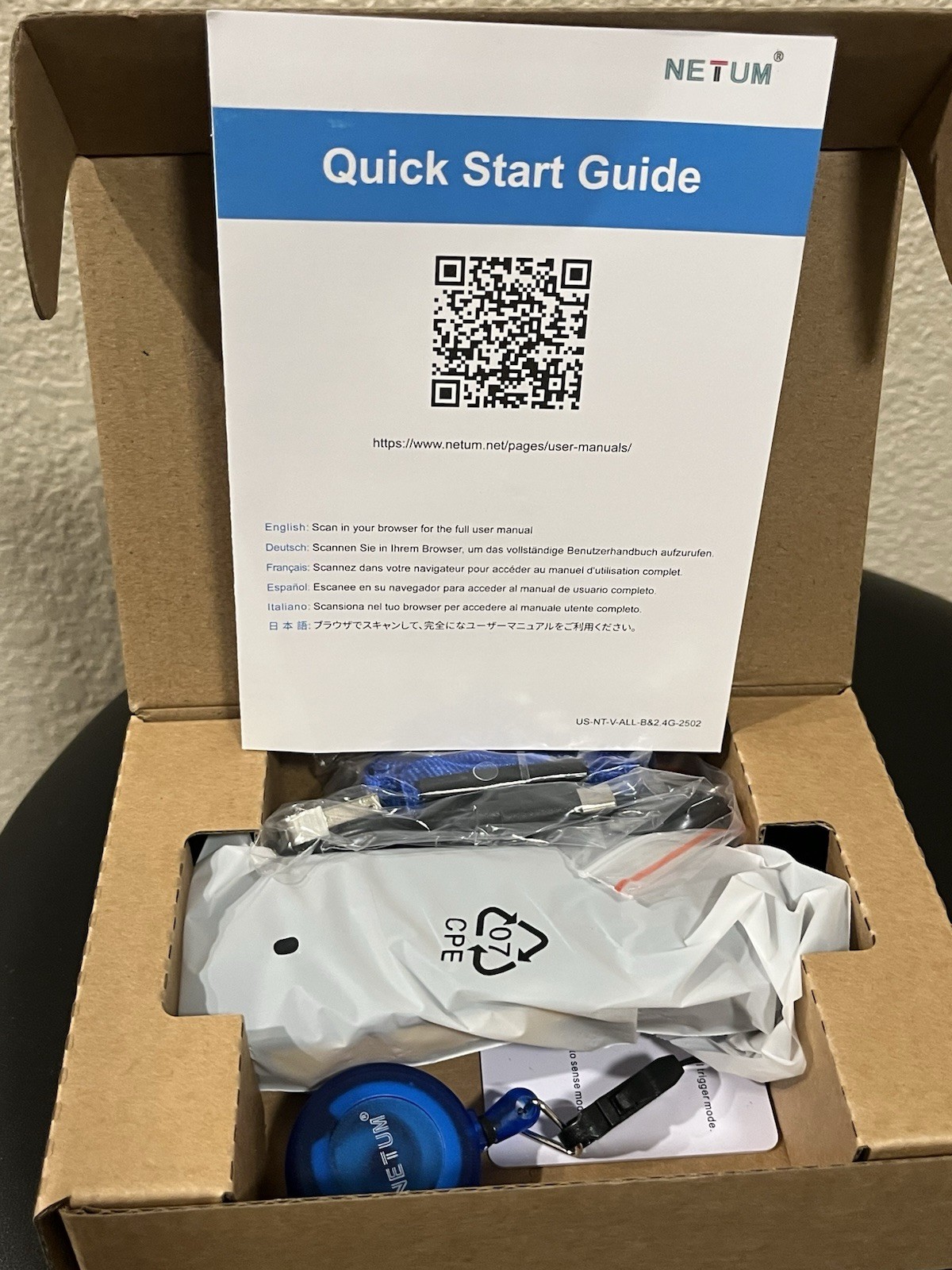 NETUM C750 Bluetooth Portable2.4G Wireless QR Bar Code Reader—FREE SHIPPING 🔥