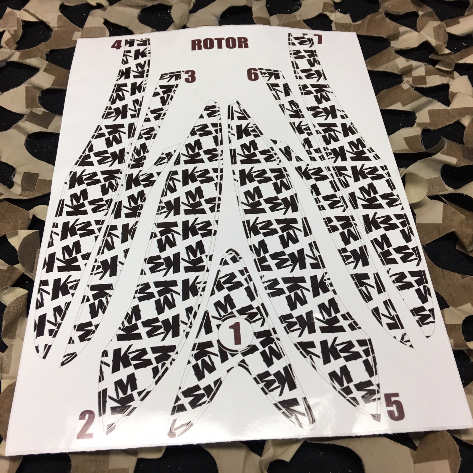 NEW KM Paintball Rotor Loader Wrap - KM White