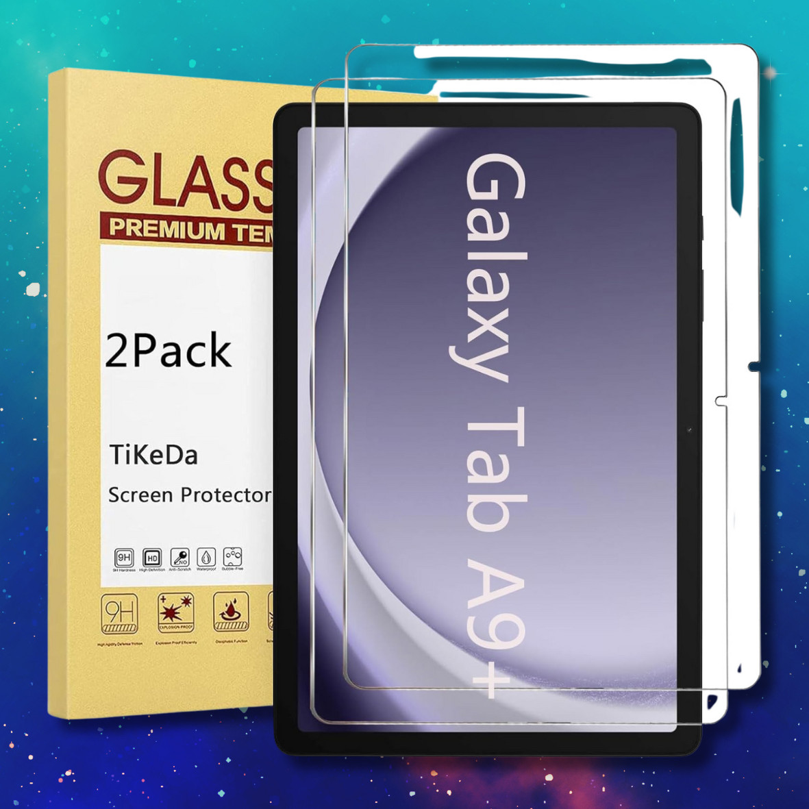 2 Pack Screen Protector for Samsung Galaxy Tab A9 Plus 11 Inch 2023