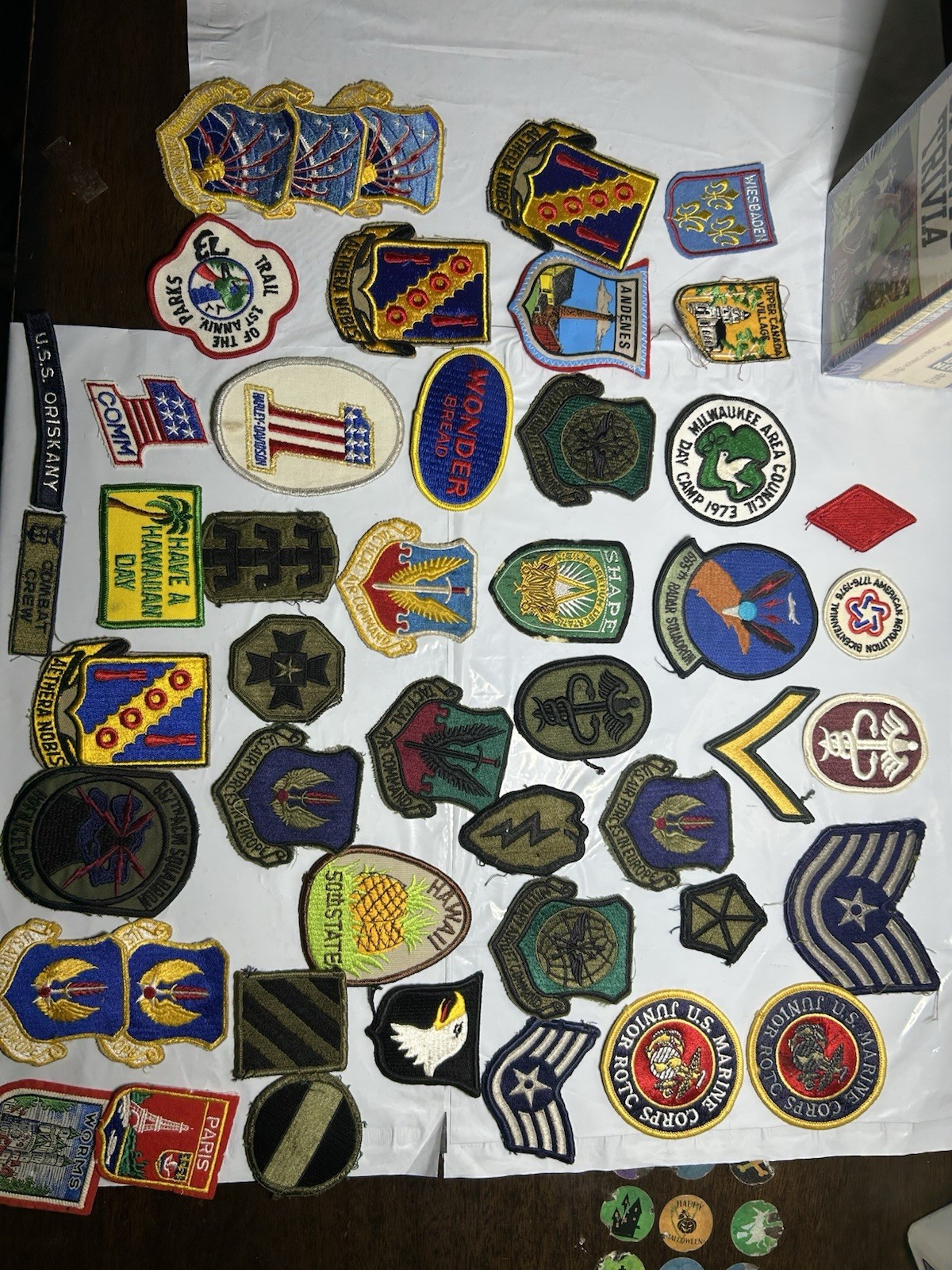 Lot Of 47 Vintage Patches Military Harley Davidson And More