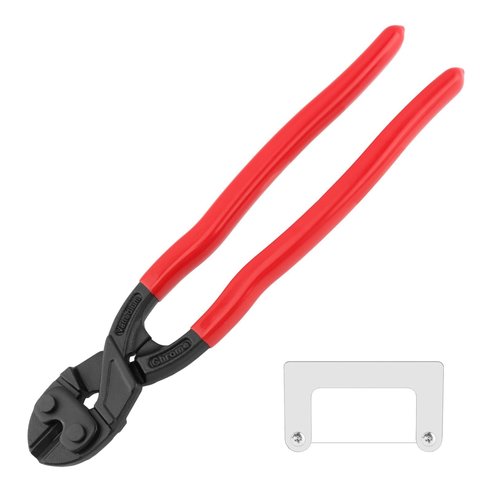 10 Inch Mini Bolt Cutters, Compact Bolt Cutters with Mini Wire Saw, Heavy Dut...