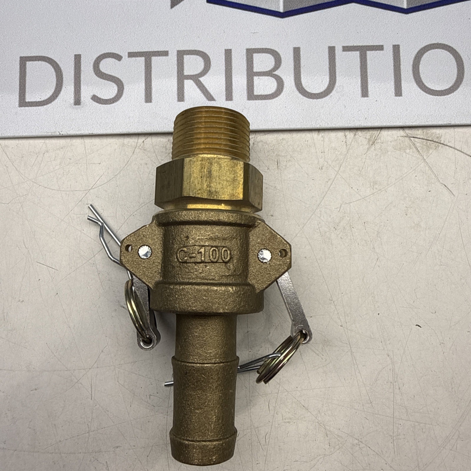 BR-C100 1" Bronze Camlock Part C Type Coupler (OLD STOCK)