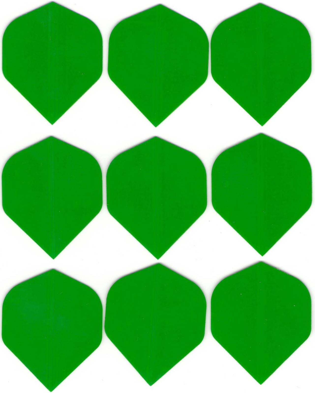 New Green Standard Darts Flights 3 Sets of 3 Soft or Steel Tips Shafts Cases