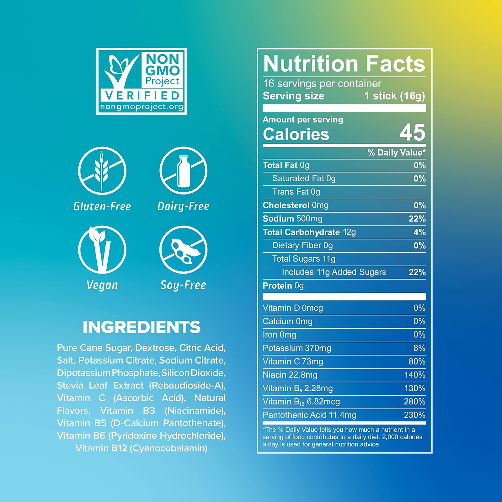 Liquid I.V. Hydration Multiplier - Tropical Punch - Hydration Powder 16 Packets