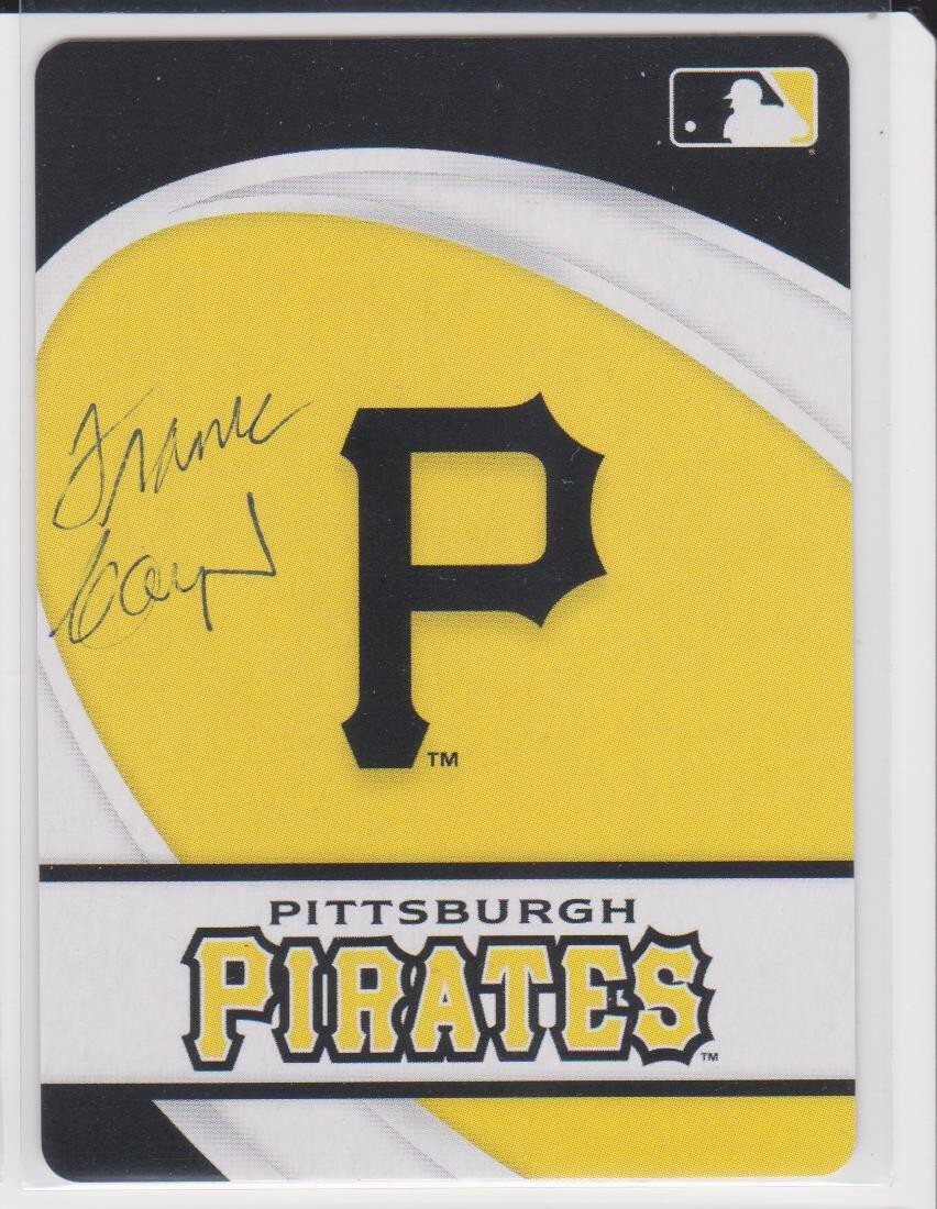 FRANK CARPIN PITTSBURGH PIRATES 1965 PITCHER AUTOGRAPHED PLAYING CARD