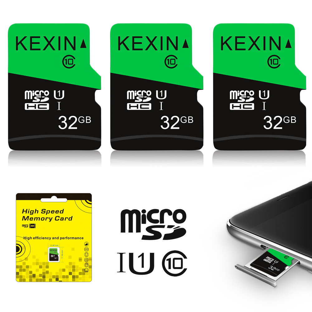 3PCS 32GB Micro SD Memory Card SDHC Class 10 Flash TF Card For Phone Camera