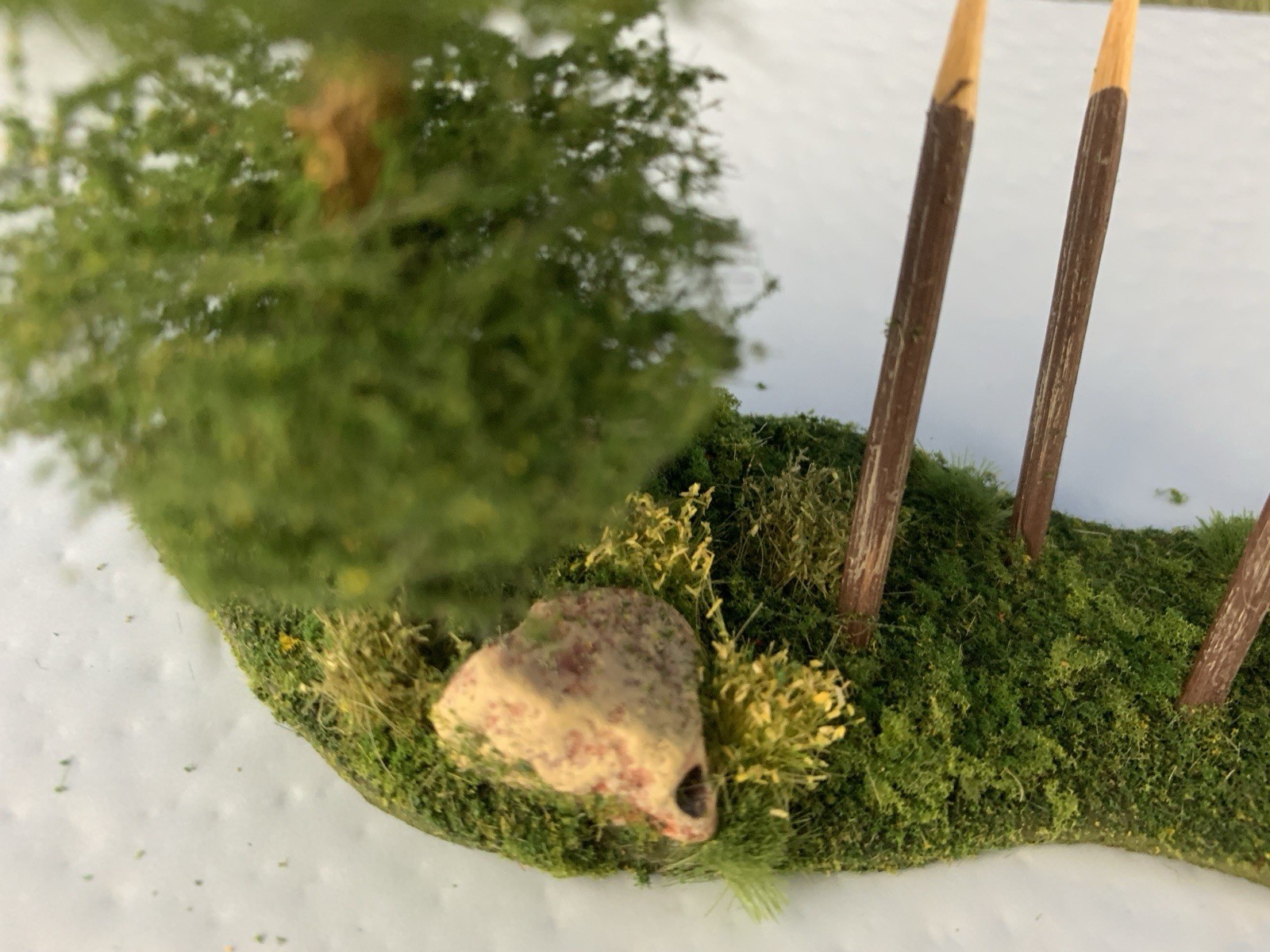 Accessory Scenery Tree Diorama for War Games Custom Built Composition 1:35 scale