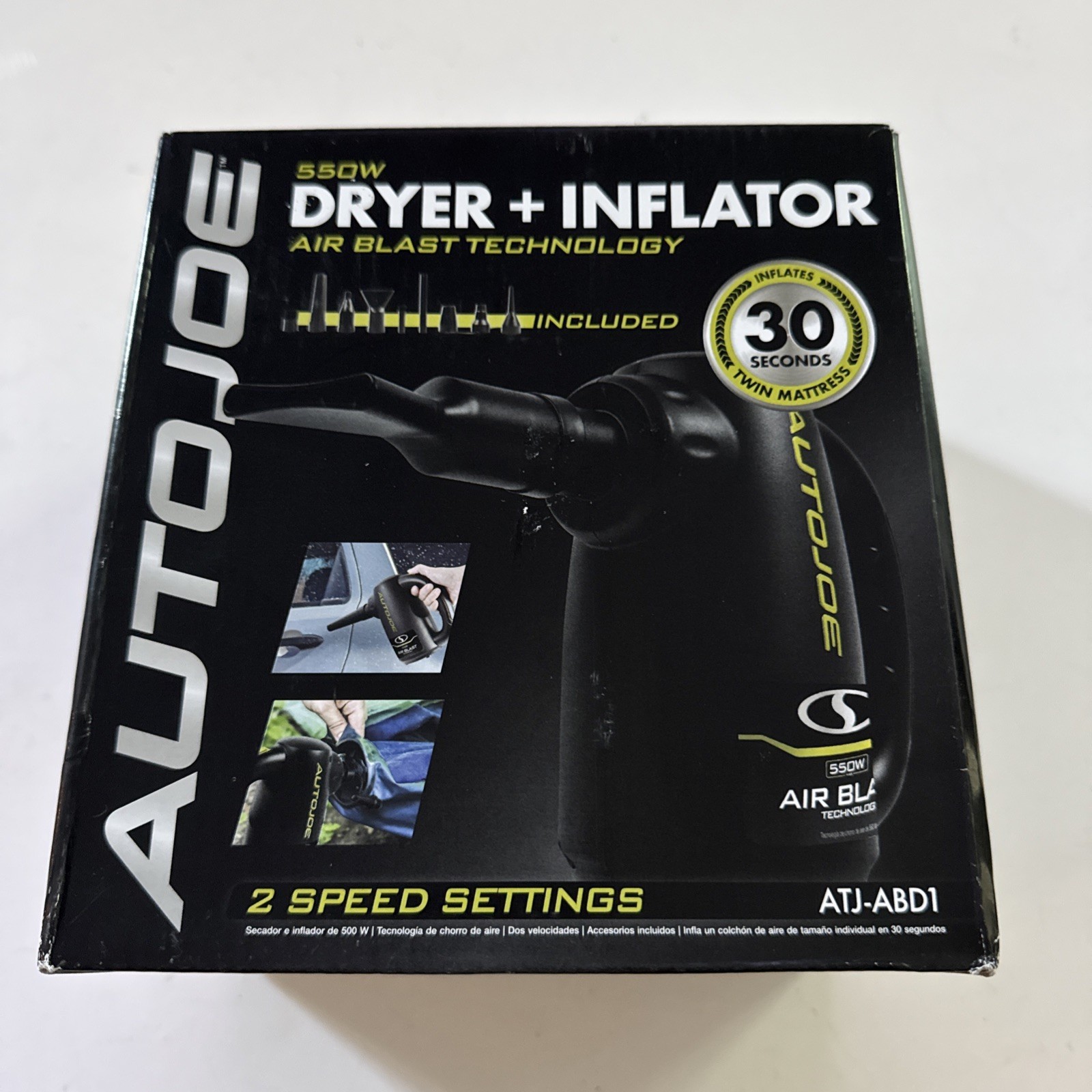 500W Air Blaster Water Dryer & Inflator for Auto Detailing Cars/Motorcycles