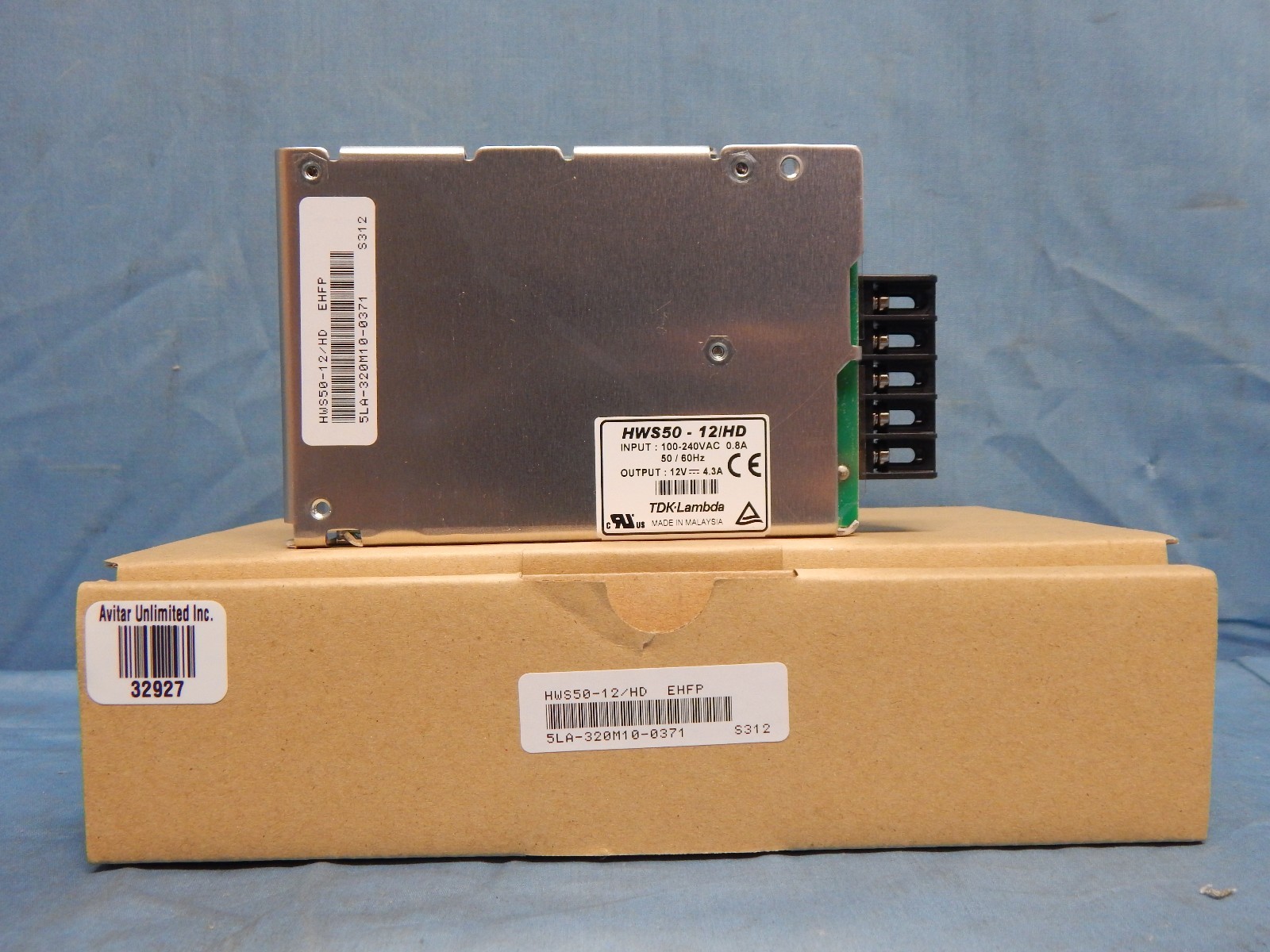 NEW TDK Lambada HWS50-12/HD Industrial Power Supply 120/240V In 12V 4.3A out