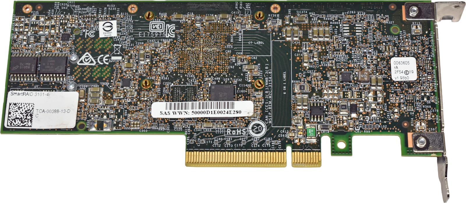 Adaptec Microsemi SmartRAID 3101-4I TCA-00388-13-D 1-Port 12G RAID Controller LP