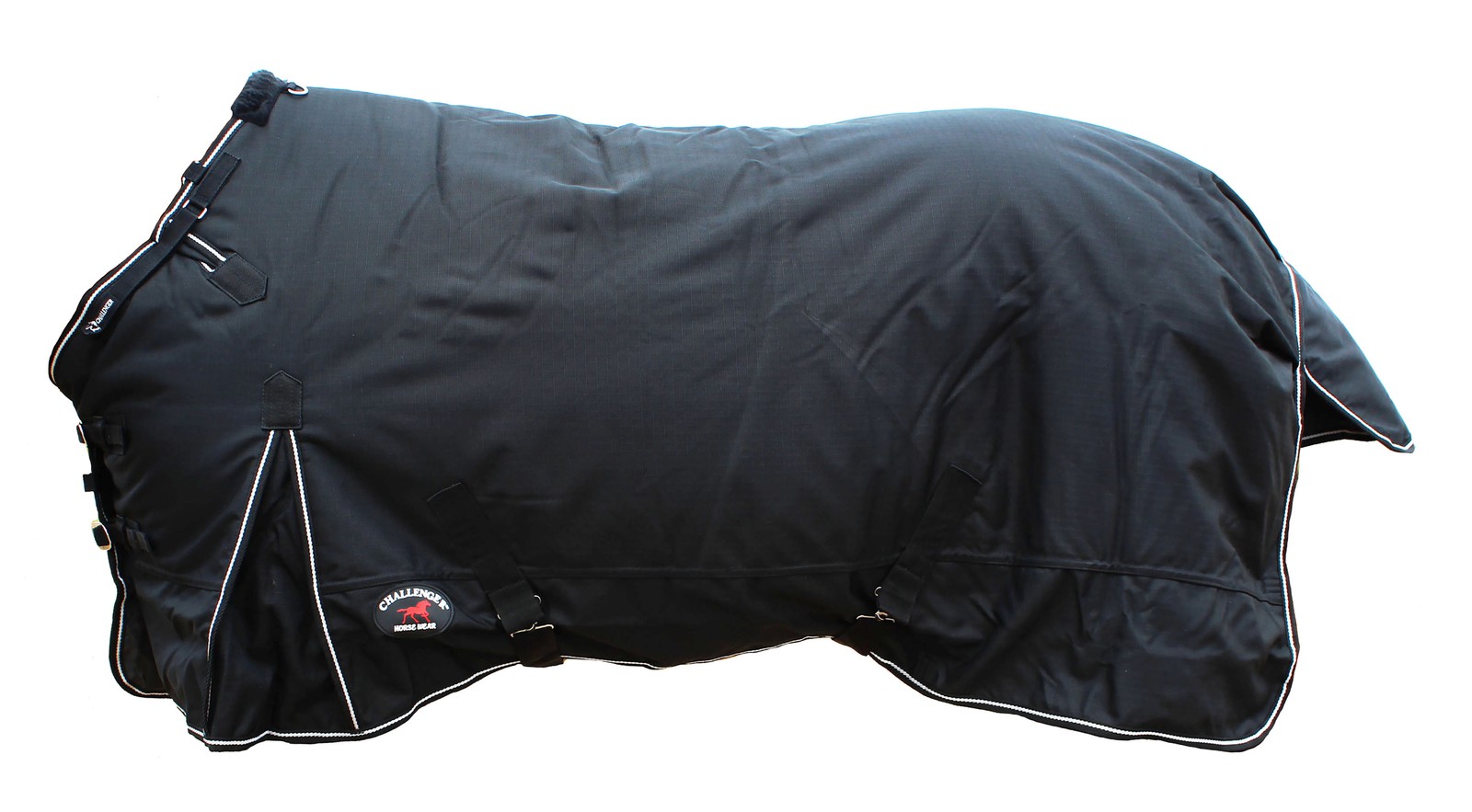 Challenger 1200D Horse Turnout Waterproof Heavy-Weight Winter Blanket Black 551G