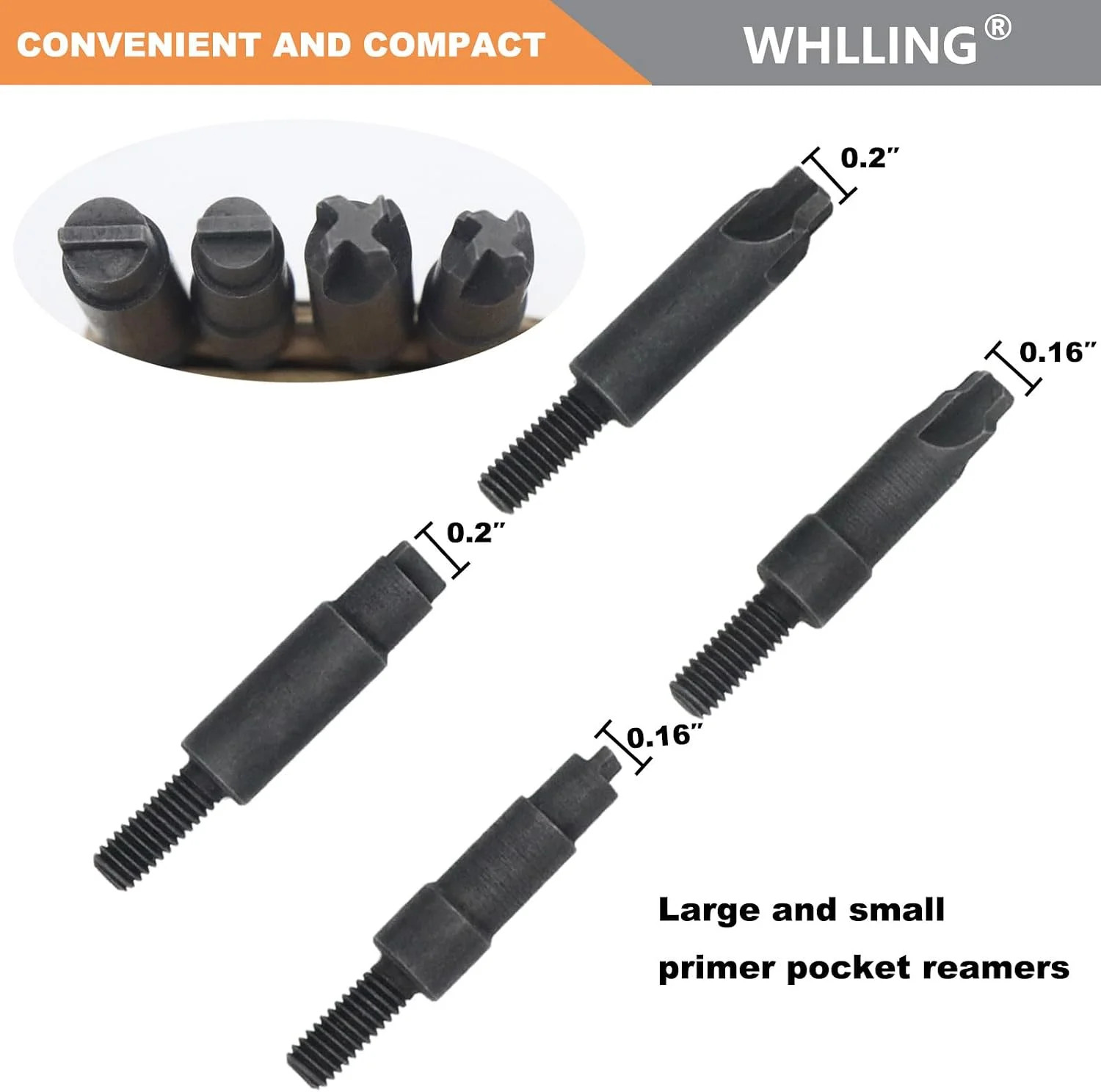 Case Prep Multitool, Case Chamfer Deburring Hand Tools for Reloading, Fits Case.