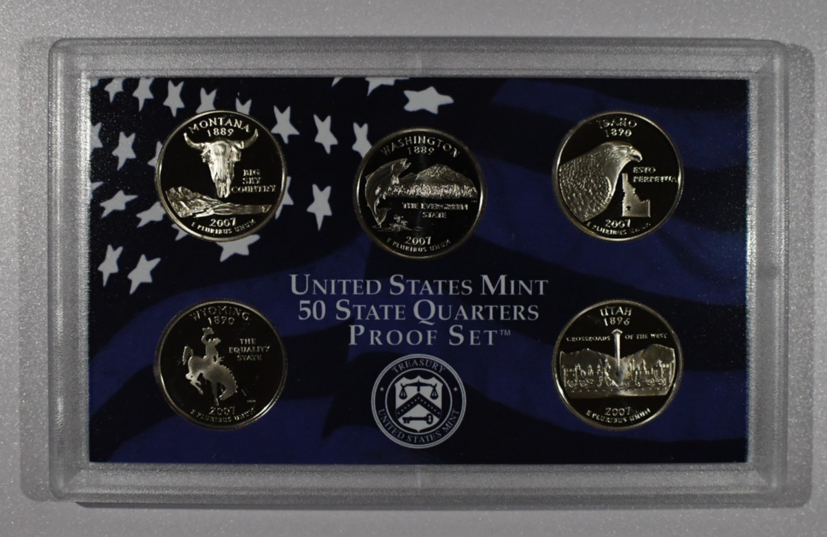 2007 United States Mint 50 State Quarters Proof Set