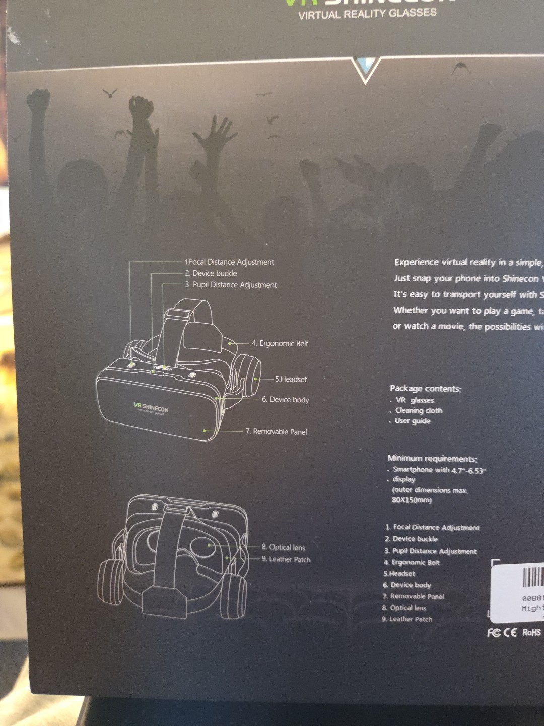 VR Shinecon Virtual Reality Glasses