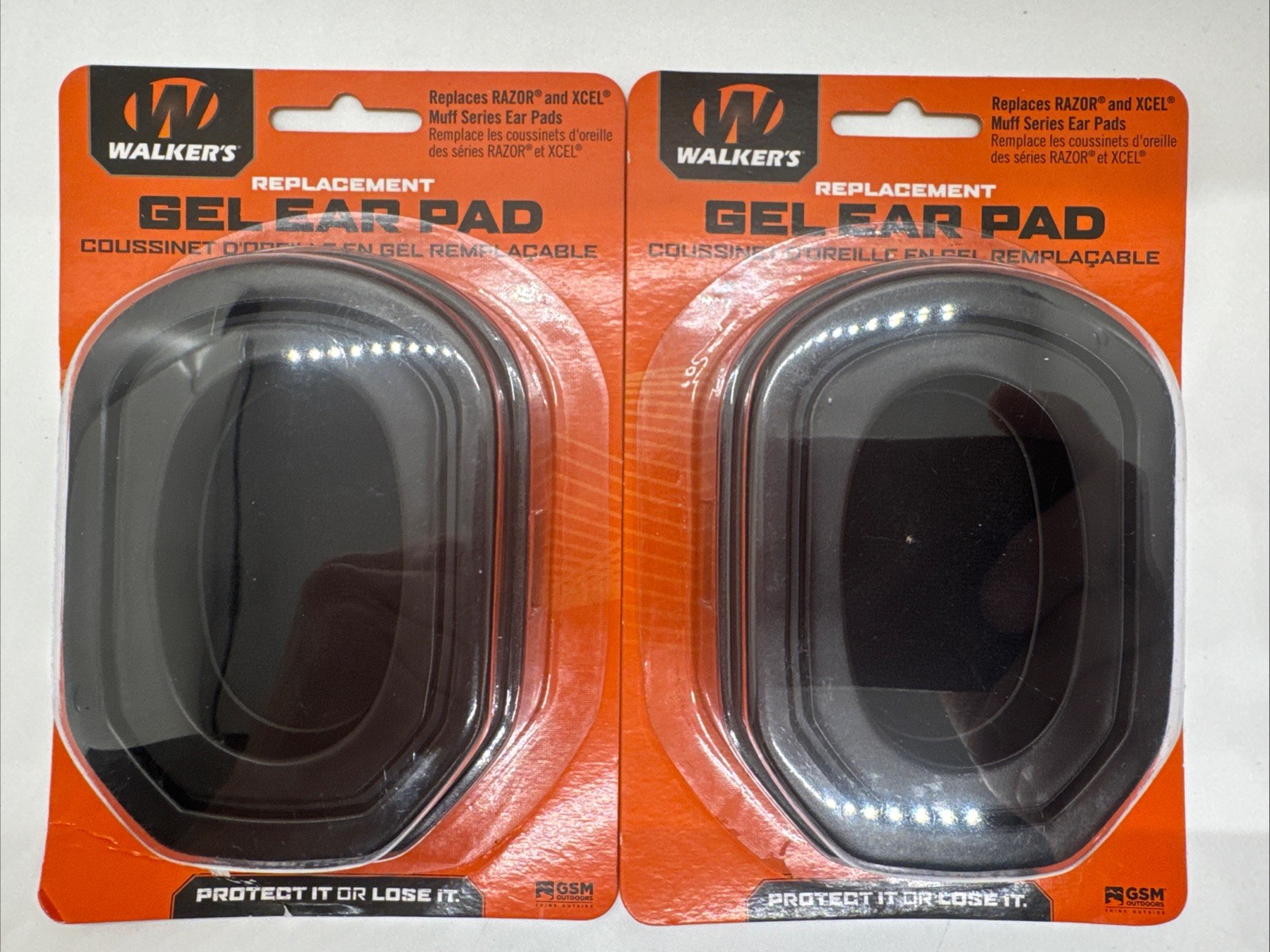 Qty. 2-Walker Game Replacement Gel Filled Ear Pads For RAZOR & XCEL Series Muffs