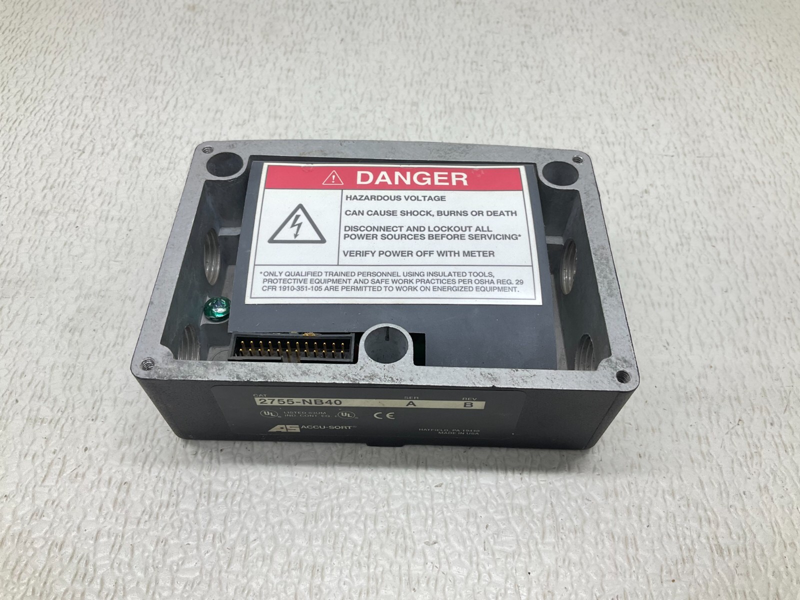 Allen Bradley 2755-NB40 Ser A Rev B AdaptaScan Wiring Base 2755NB40 (TSC)