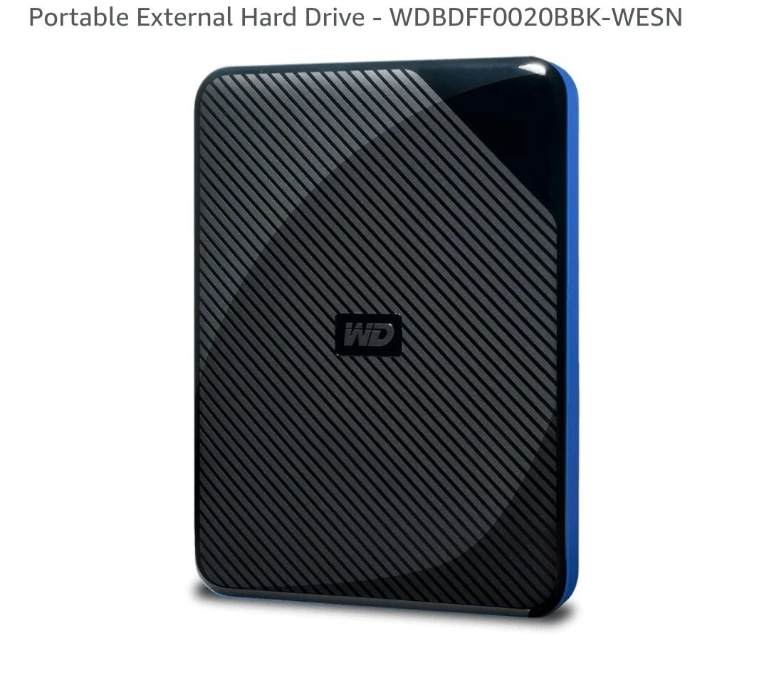Western Digital 2TB Gaming Drive - Portable External Storage