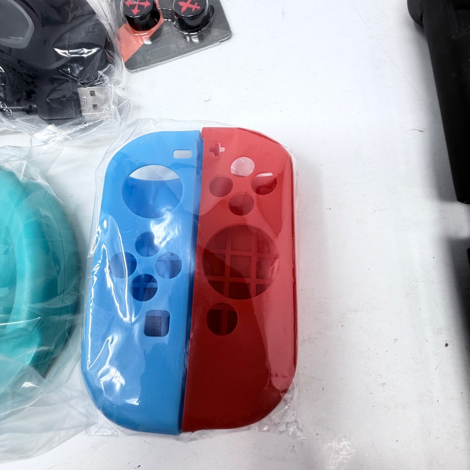 Unbranded Accessory Bundle Nintendo Switch One Size Multicolor Cases Wheels Caps