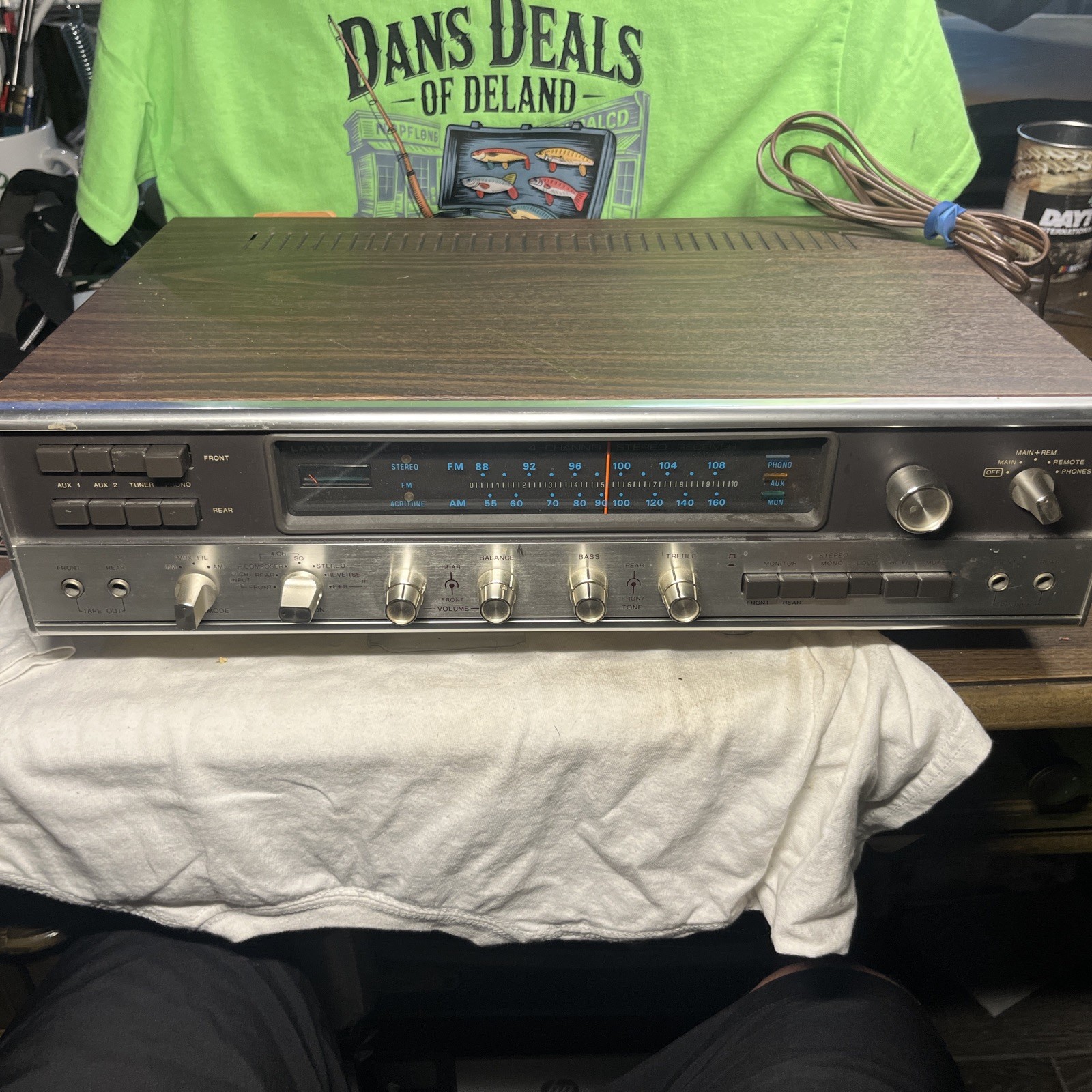 Vintage Lafayette Stereo Receiver Model LR-440 Working Condition Free Shipping