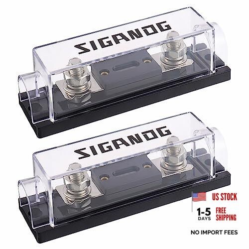 mp ANL Fuse Holder 0/2/4 Gauge Fuse Block with 100A ANL Fuses for Car 100 A