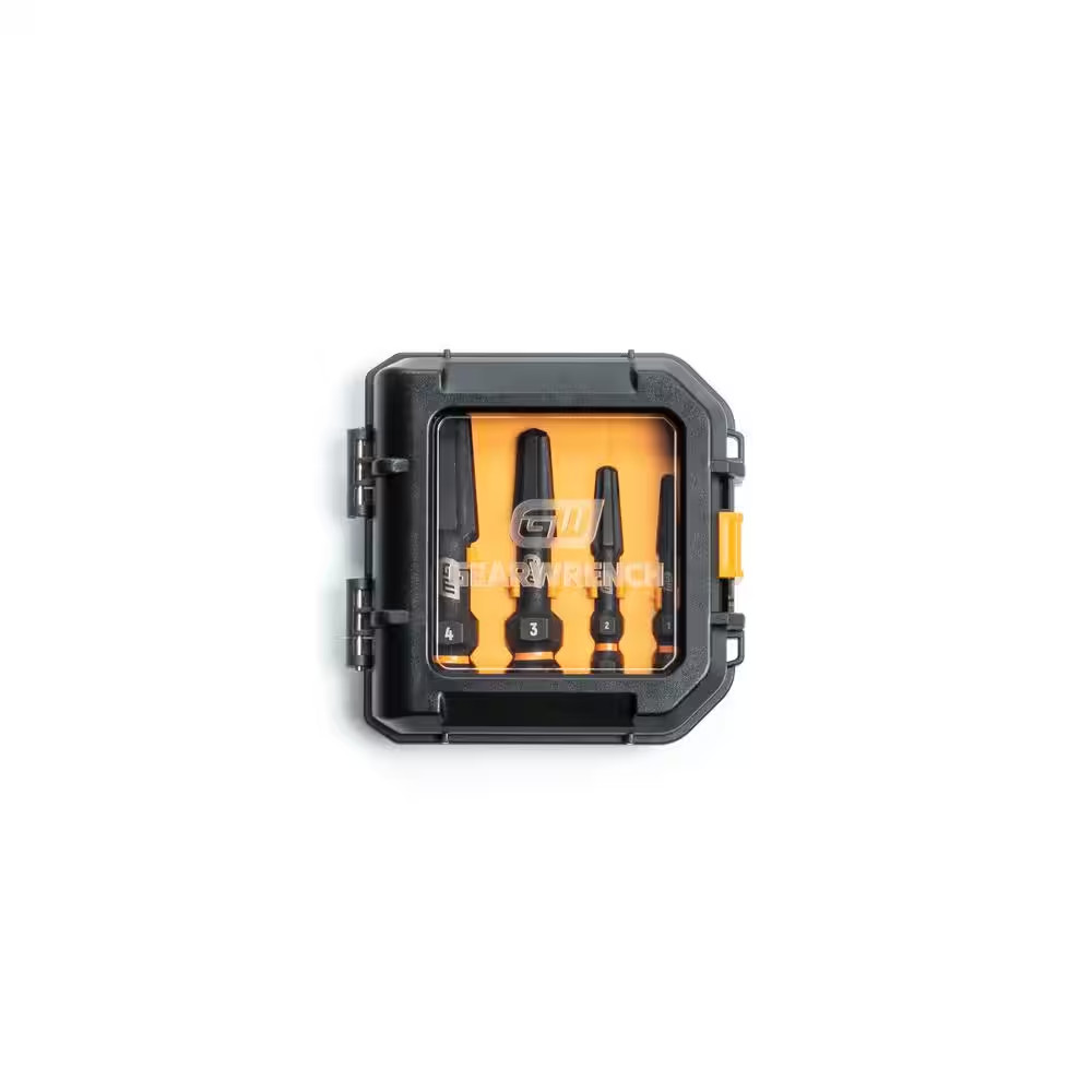 Bolt Biter Screw Extractor Set with Case (4-Piece)