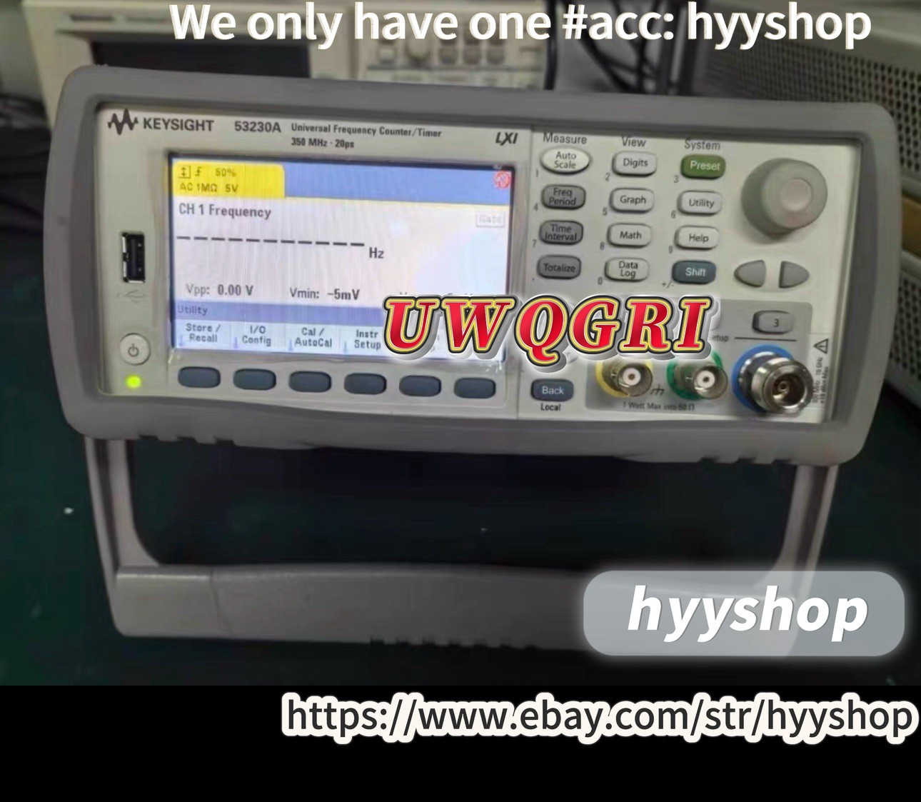 Agilent/Keysight 53230A 350MHZ Universal Frequency Counter/Timer