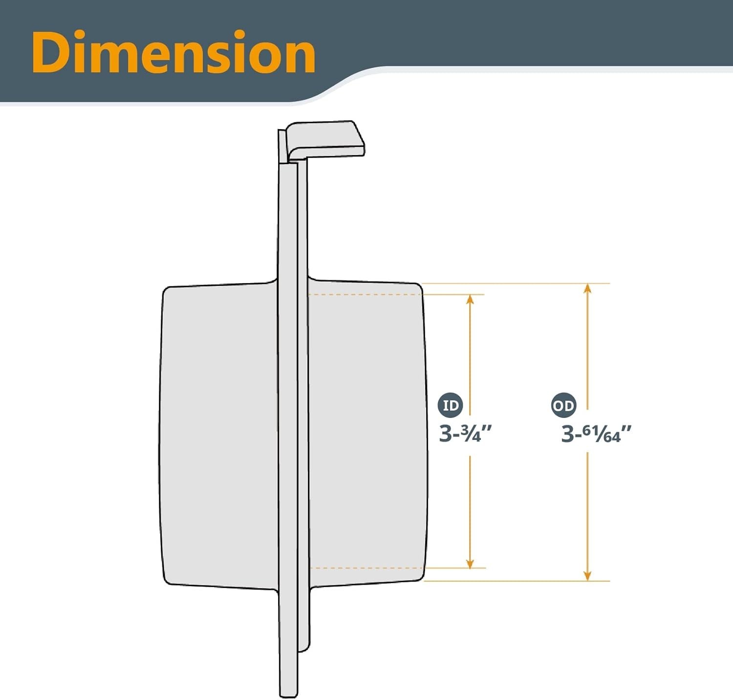 Compact 4-Inch Blast Gate with ABS Construction for Efficient Airflow Control