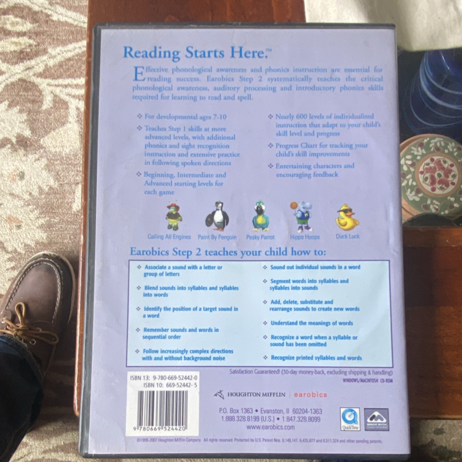Earobics Home Step 2 Sound Foundations Reading & Spelling CD Windows English