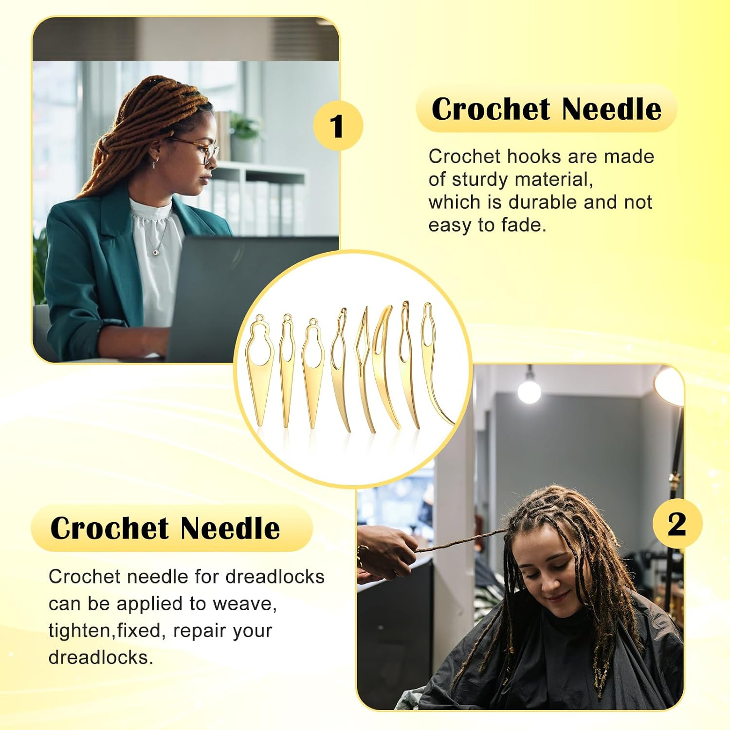 8PCS Interlocking Tool for Locs Dreadlock Interlocking Tool Locs Outstanding Tig