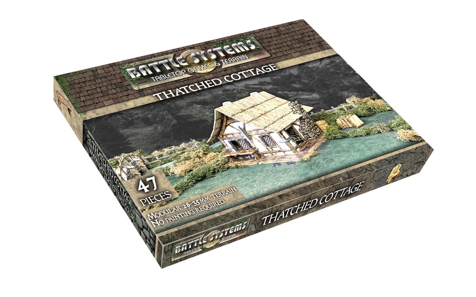 Fantasy Terrain Thatched Cottage - D&D DND Village Town Scenery