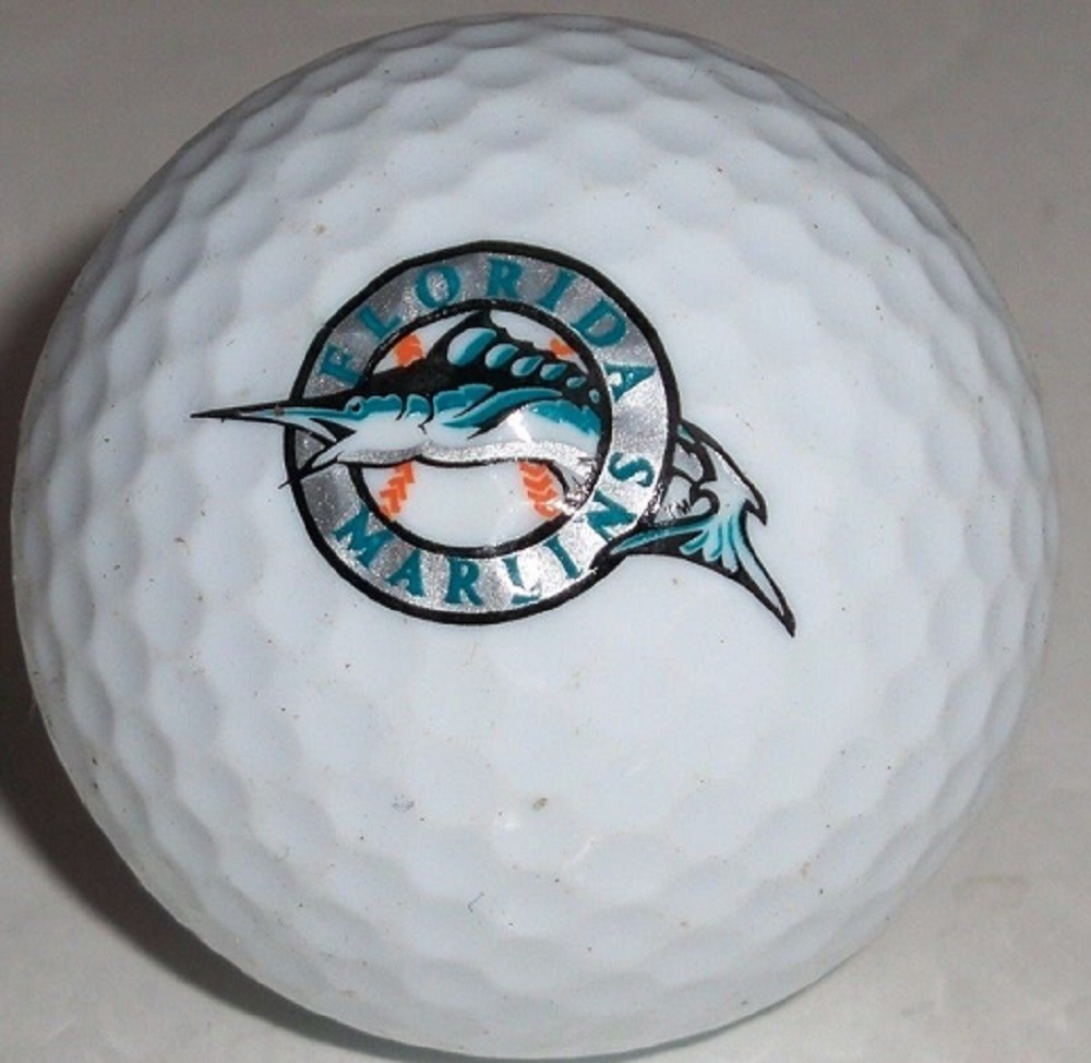 1 Dozen (Florida Marlins MLB Logo) Warbird Mint Golf Balls