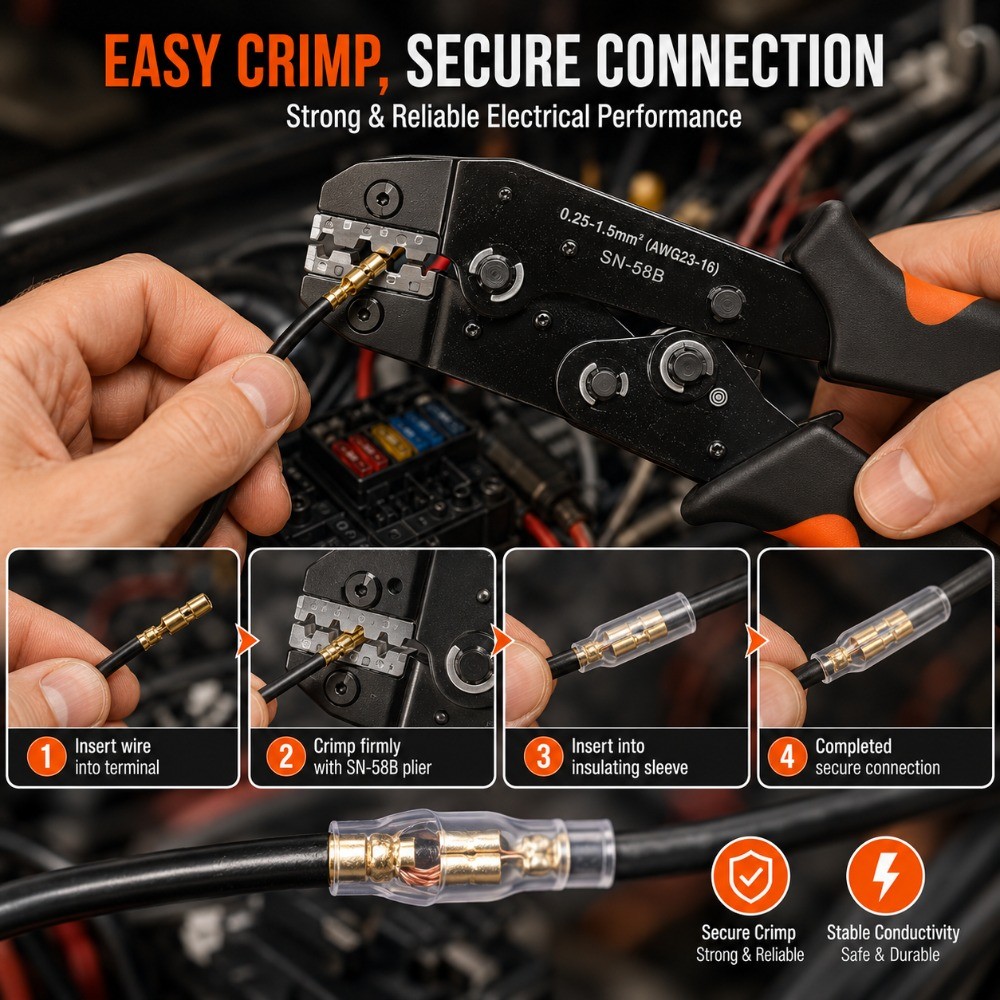 601PCS-Multifunctional Cold Pressing Pliers Set SN-58B