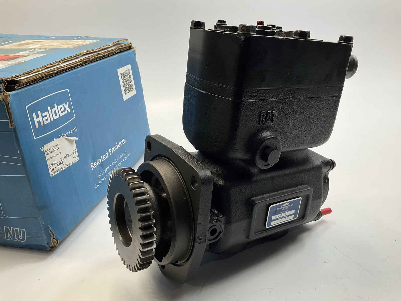REMAN. Haldex EL365152X Air Brake Compressor EL365 For 2007-Up Cat C15  10R9393