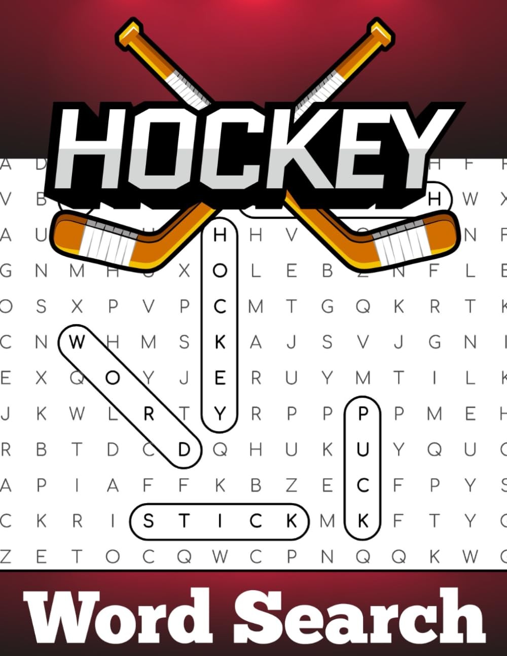 Hockey Word Search: +1000 Hockey Themed Word Searches, Gifts for Hockey Players,