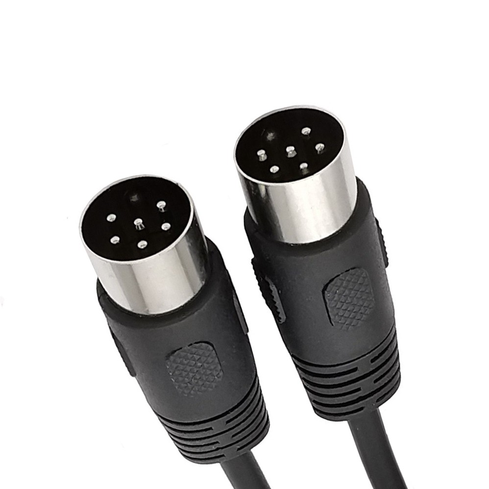 DIN 6Pin Cable 6P Male To Male Audio Data Connector Cord Extender 6-pin Plug